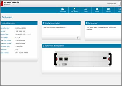 Web UI application for remote control